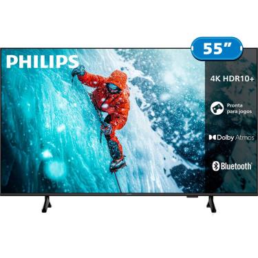 Imagem de Smart TV Philips 55, 4K UHD, Titan OS, DLED - 55PUG7300/78 - Preto