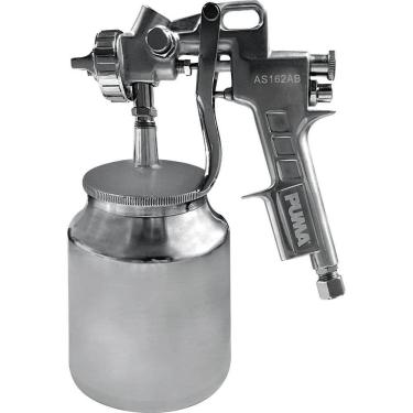 Imagem de Pistola para Pintura por Sucção AS-162AB Baixa Produção Caneca Metálica 1L Bico 1,5mm Puma