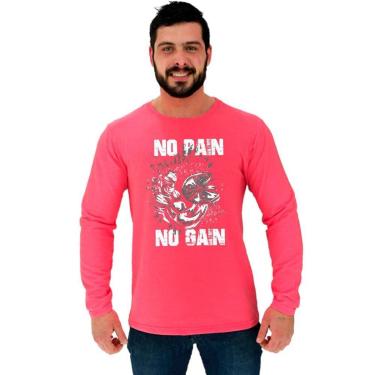 Imagem de Camiseta Manga Longa Moletinho MXD Conceito No Pain No Gain Arms-Masculino