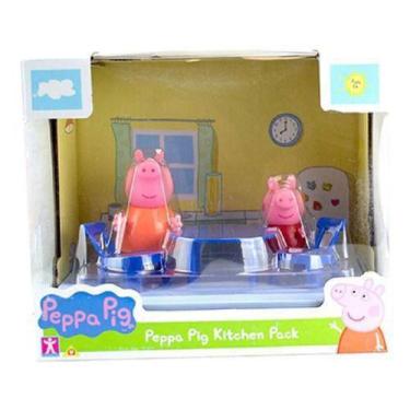 Casinha casa infantil mdf boneca Tema Peppa Pig com mini móveis