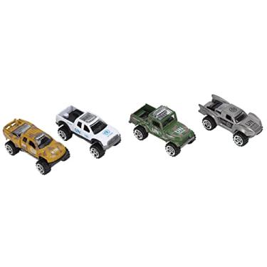 Imagem de Picape corrida modelo, 1/64 em escala real, minicarro, brinquedo deslizante resistente a quedas, presente infantil interessante para 3 anos acima(Corridas off-road tipo A)