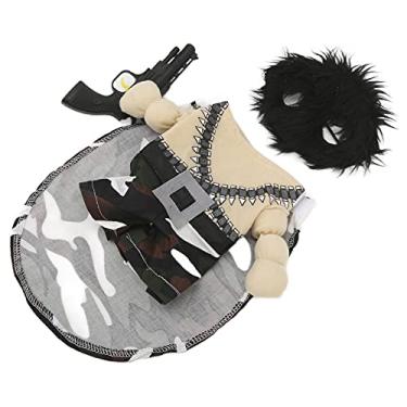 Imagem de Roupas divertidas para cães, fantasias engraçadas para cães atrairão a atenção das pessoas confortáveis durante todo o dia para o Dia das Bruxas para o Natal para festa para uso diário (P)