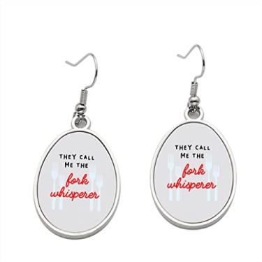 Imagem de Brinco garfo Whisperer – Brincos pendurados para meninas – Presente de festa de aniversário dos namorados