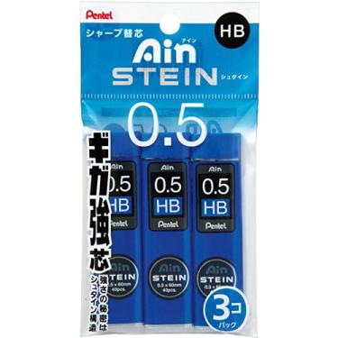 Imagem de Pentel Ain Stein Grafite para lapiseira, 0,5 mm HB, 40 grafites x pacote com 3 (XC275HB-3P)
