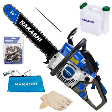 Imagem de Motosserra Profissional Nakashi NCS 400 40,1cc Sabre de 16 Polegadas Resistente Com Carcaça De Alumínio