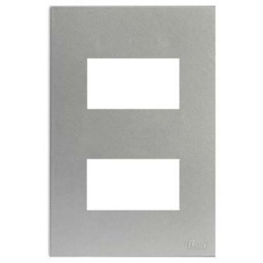 Imagem de Placa Para 2 Modulos Separados Com Suporte 4X2 Brs12429-1Pr.