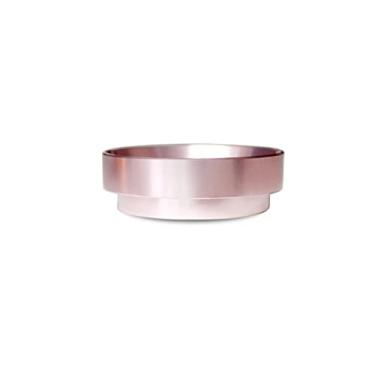 Imagem de AISAMEFE Anel em pó para máquina de café, anel em pó italiano, anel em pó universal para máquina de café, anel quantitativo de café, 51 mm/53 mm/58 mm, preto/branco/amarelo/rosa (58 mm, rosa)