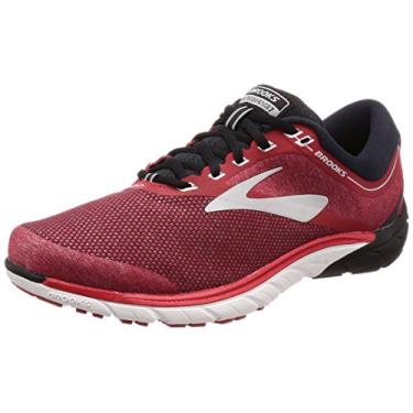 Imagem de Brooks PureCadence 7 Road Tênis de corrida masculino, Vermelho Vermelho Preto Prata 1d673, 36