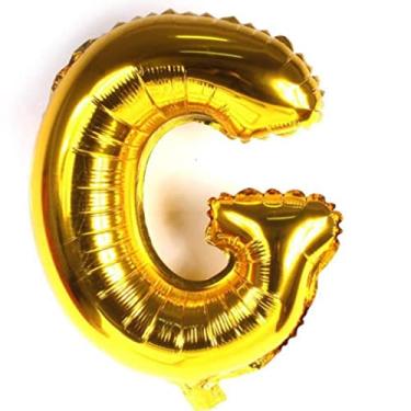 Imagem de Balão Letra Metalizado Dourada Grande 40cm (G)
