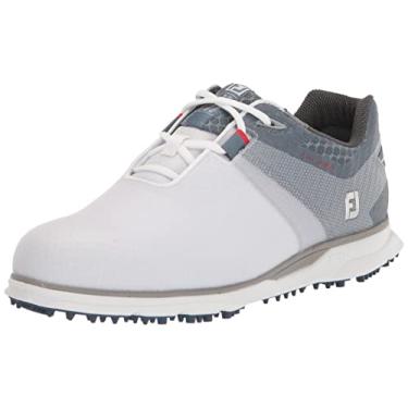 Imagem de FootJoy Sapato de golfe masculino Pro|sl Sport, Névoa branca/azul, 9