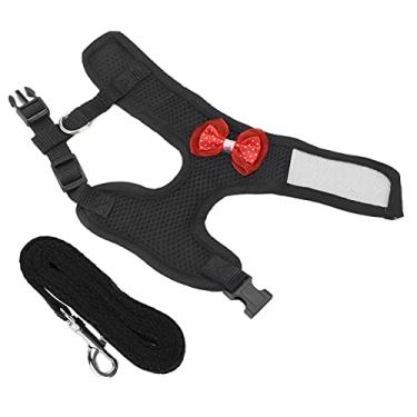 Imagem de Colete para animais de estimação de galinha, colete durável para animais de estimação ao ar livre (M, preto)