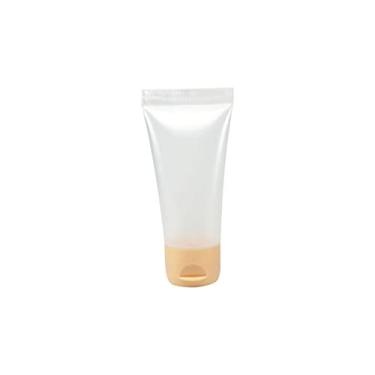 Imagem de BISNAGA PLÁSTICA TRANSPARENTE 20ML C/TAMPA FLIP TOP (50 PEÇAS) (Salmão)