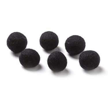 Imagem de Darice Miçangas de lã: Preta. 62, 6 peças 30041561