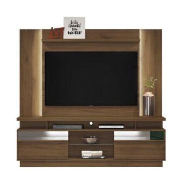 Imagem de Conjunto Rack E Painel Aurora + Fitas De Leds off White