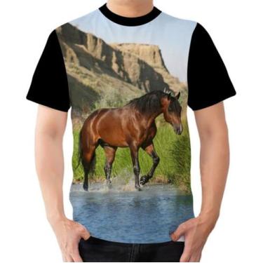 Imagem de Camiseta Camisa Personalizada Animal Cavalo Cavalgar Esilo 3 - Dias No