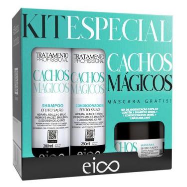 Imagem de Kit Eico Especial Cachos Mágicos Shampoo E Condicionador 280ml + Másca
