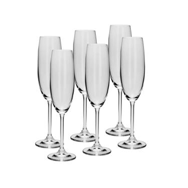 Imagem de Cj 6 Taças de Cristal P/Champagne Colibri 220ml Bohemia