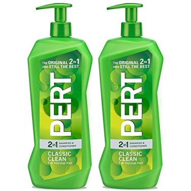 Imagem de Pert Haircare – Classic Clean – Shampoo e Condicionador 2 em 1 – Peso líquido: 1 litro por garrafa – Pacote com 2 frascos