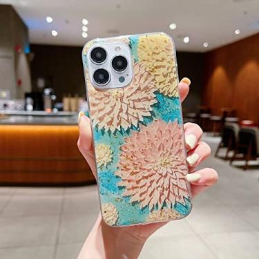 Imagem de Capa de telefone de flores de pintura colorida de luxo para iphone 13 12 11 pro max xs x xr 8 7 plus se 2020 2022 capa de silicone à prova de choque, a06, para iphone 13 pro