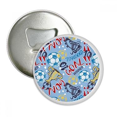 Imagem de Goal Futebol Futebol Vencedor Abridor de Garrafas Ímã de Geladeira Emblema Multifuncional