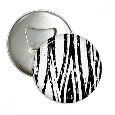 Imagem de Brushwork Abridor de garrafas com textura vertical, ímã de geladeira, emblema multifuncional