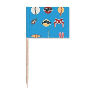 Imagem de Ilustração de juntas humanas Bones Palito de Dente Sinalizadores Marcador Topper Decoração de Festa