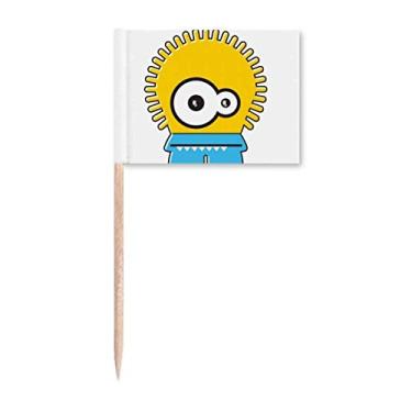 Imagem de Universo Alienígena e Monstro Amarelo Alienígena Bandeiras Marcador Topper Decoração de Festa