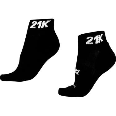 Imagem de Meia Curta para Corrida HUPI - Running Pro 21K Preto, Cor: PRETO