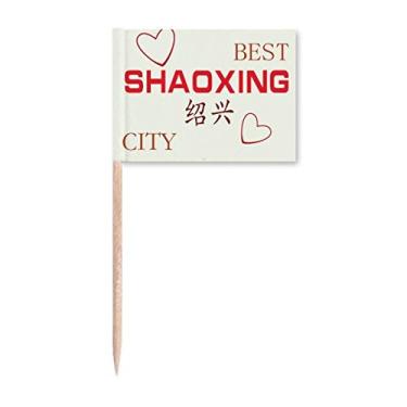 Imagem de River Town Shaoxing Icon Art Deco Presente Fashion Palito Bandeiras Marcador Decoração de Festa