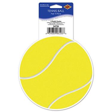 Imagem de Beistle Bola de tênis Peel 'N Place, 13,25 cm, Amarelo/Branco