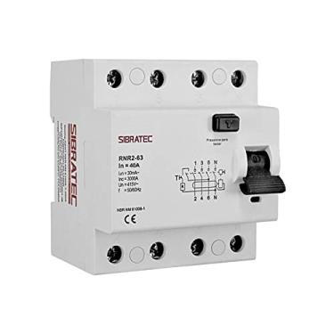 Imagem de Sibratec Dr Interruptor Diferencial Residual Tetrapolar 4p 63a Idr