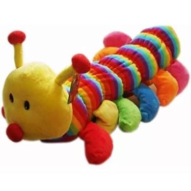 Imagem de Centopeia De Pelúcia Grande Colorida Infantil - 50cm