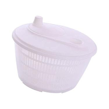 Imagem de Baoblaze Secador de salada lavável multiuso de legumes 3L para preparação de salada de legumes, BRANCO