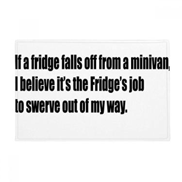 Imagem de DIYthinker Tapete Swerve Out of My Way Tapete antiderrapante para porta de banheiro