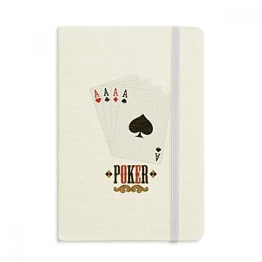 Imagem de Caderno Heart Spade Diamond Club padrão A oficial de tecido capa dura diário clássico