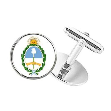 Imagem de DIYthinker Abotoaduras Buenos Aires Argentina com emblema nacional de botão redondo