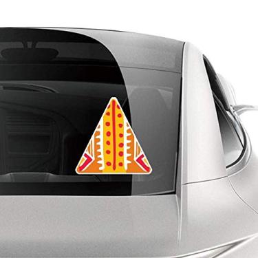 Imagem de DIYthinker Orange Line Totems Civilização Antiga Adesivo de Carro Motocicleta Bicicleta Bagagem Decalque