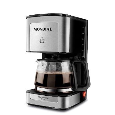 Imagem de Cafeteira Elétrica Dolce Arome, Mondial, 127V, 800W, Preto/Inox - C-44-32X-SI