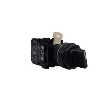 Imagem de Botão Comutador Com 2P V Fix 45° Preto 1NA 1X45 Cod. E22XB51A – Eaton