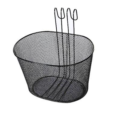 Imagem de Cesta de bicicleta suspensa, cesta de bicicleta traseira, cesta de, cesta de alforje de bicicleta à prova d'água, cesta de armazemento de