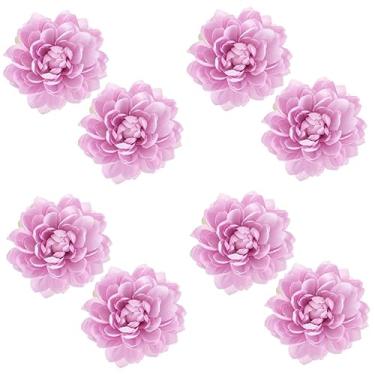 Imagem de DOITOOL 8 Pçs Design De Quarto De Corda Quarto Roxo Retenções Magnéticas Cortinas De Casamento Acessórios Para Meninas Tieback Para Cortina Decorativa Fivelas De Flores Clipes Suporte De