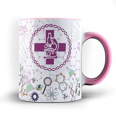 Imagem de Caneca Color xicara Biomédico profissão Biomedicina Biomédica 23 (Rosa)