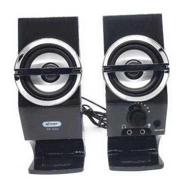 Imagem de Mini Caixa De Som Knup para Pc E Notebook 5w Usb Muito Boa