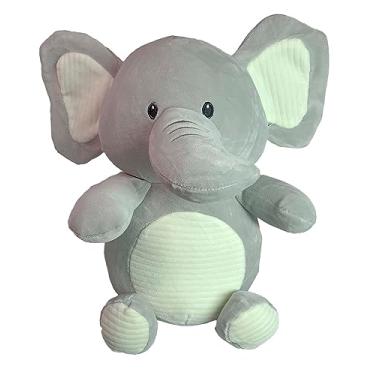 Imagem de Brinquedo De Pelúcia Safari Selva Fazendinha Fofinho Olho Bordado 30Cms (Elefante)