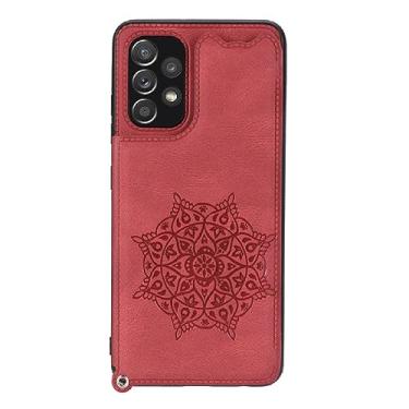 Imagem de Capa traseira magnética para Samsung A52 S A32 5G para Samsung Galaxy A53 3D para Galaxy A52s A 72 33 12 13 04s A23, vermelho, para Samsung A42 5G