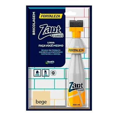 Imagem de FORTALEZA Zapt Cores Bege – Tinta para Rejunte Acrílico Líquido – Renovador de Cor com Alta Cobertura – Para Cerâmica, Porcelanato e Pastilhas – Uso Interno e Externo – 200ml