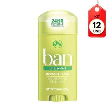 Imagem de Kit C/12 Ban Stick Unscented Desodorante 73G
