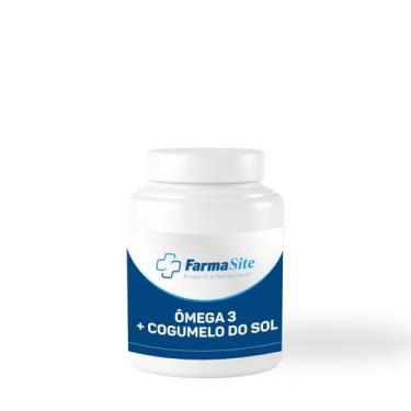 Imagem de Ômega 3 1000Mg + Cogumelo Do Sol 300Mg  - 60 Cápsulas - Farmasite