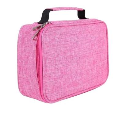 Imagem de Estojo BOX escolar de grande capacidade armazenamento 100 Pens Impermeável (Rosa)