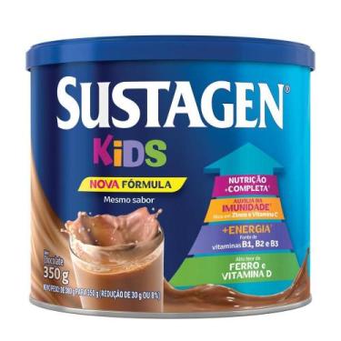 Imagem de Complemento Alimentar Sustagen Kids Sabor Chocolate - Lata 380G - Mead